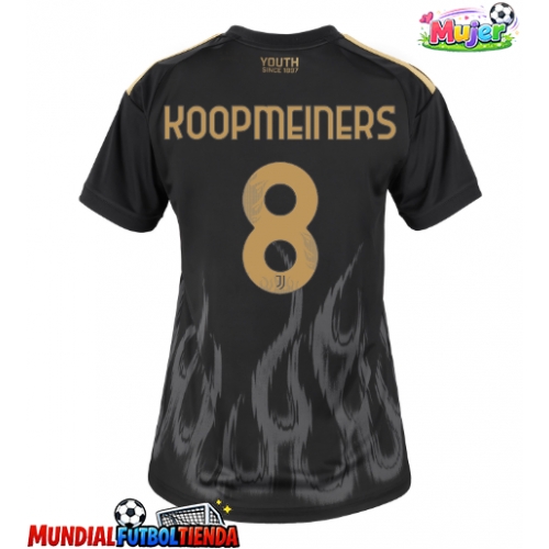 Camiseta Juventus Teun Koopmeiners #8 Tercera Equipación Replica 2026-27 para mujer mangas cortas